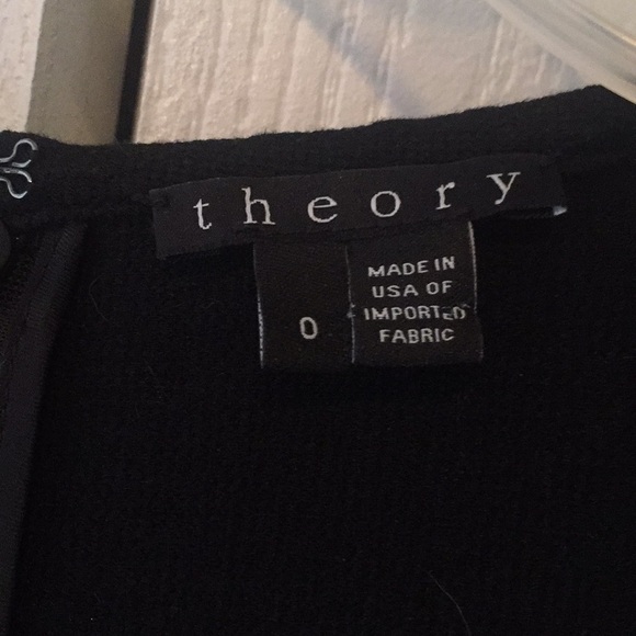 Theory Diamond Knit Black Dress - Picture 4 of 4
